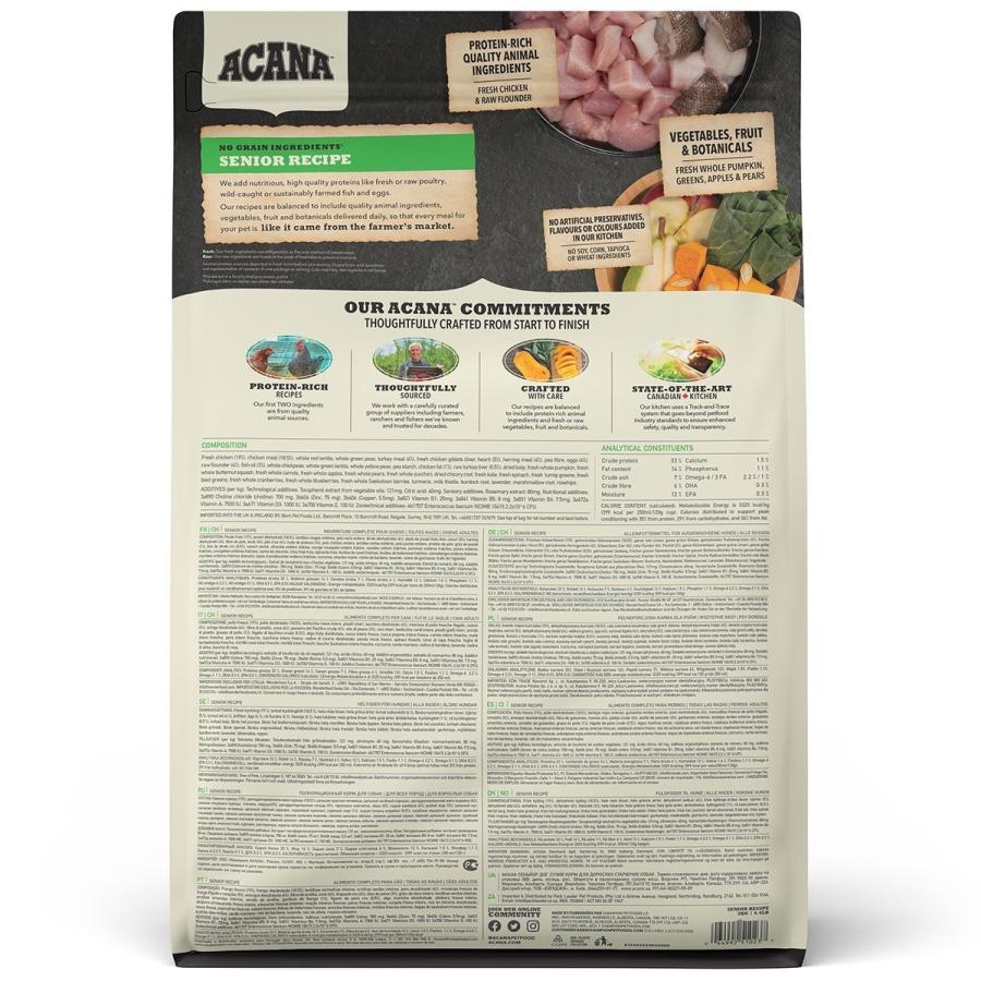 ACANA シニアドッグレシピ 2kg×2袋セット ACANA（アカナ） シニアドッグレシピ 全犬種用 2kg : ドッグワールド