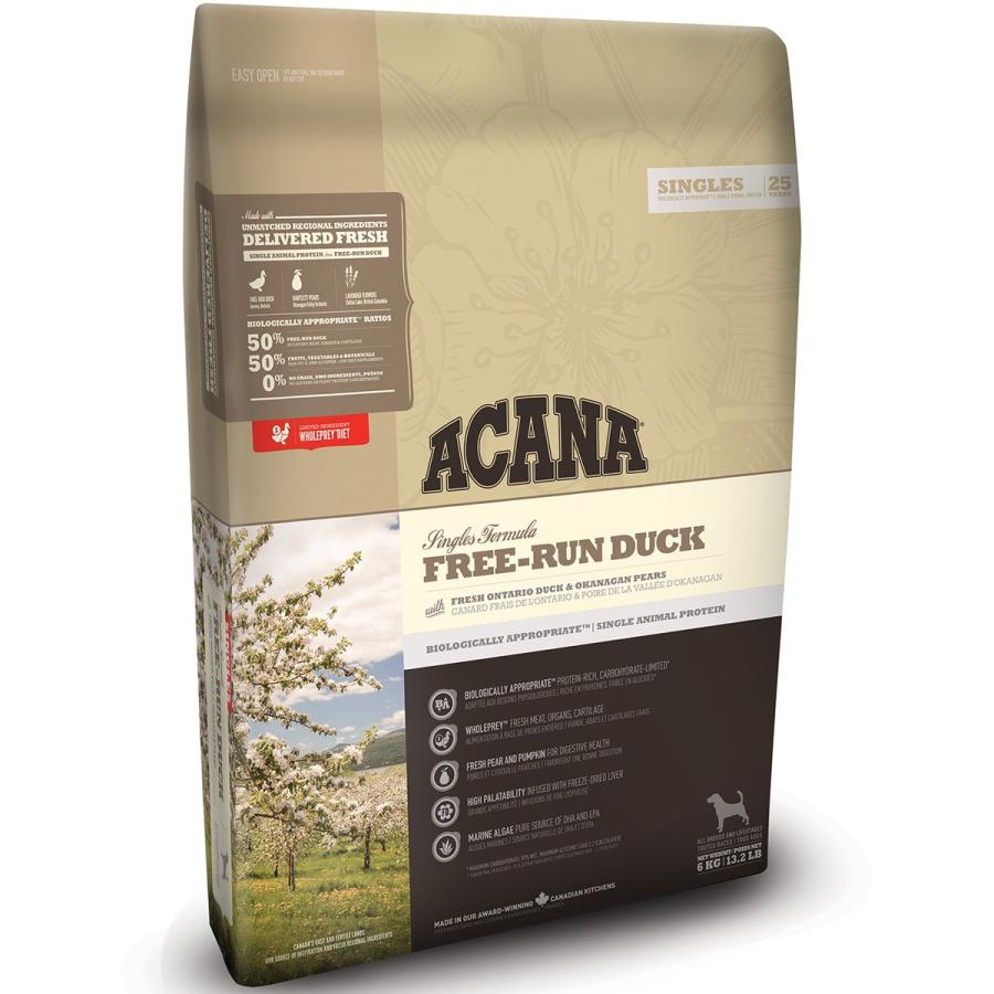 アカナ ACANA ダック 6kg 新品 未開封 ドッグフード ACANA（アカナ） フリーランダック 6kg : ドッグワールド - 通販