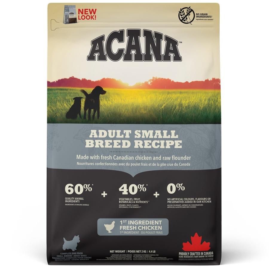 ACANA 2kg アカナ アダルト スモールブリード レシピ 楽天市場】アカナ アダルトスモールブリードレシピ 2kg (正規品