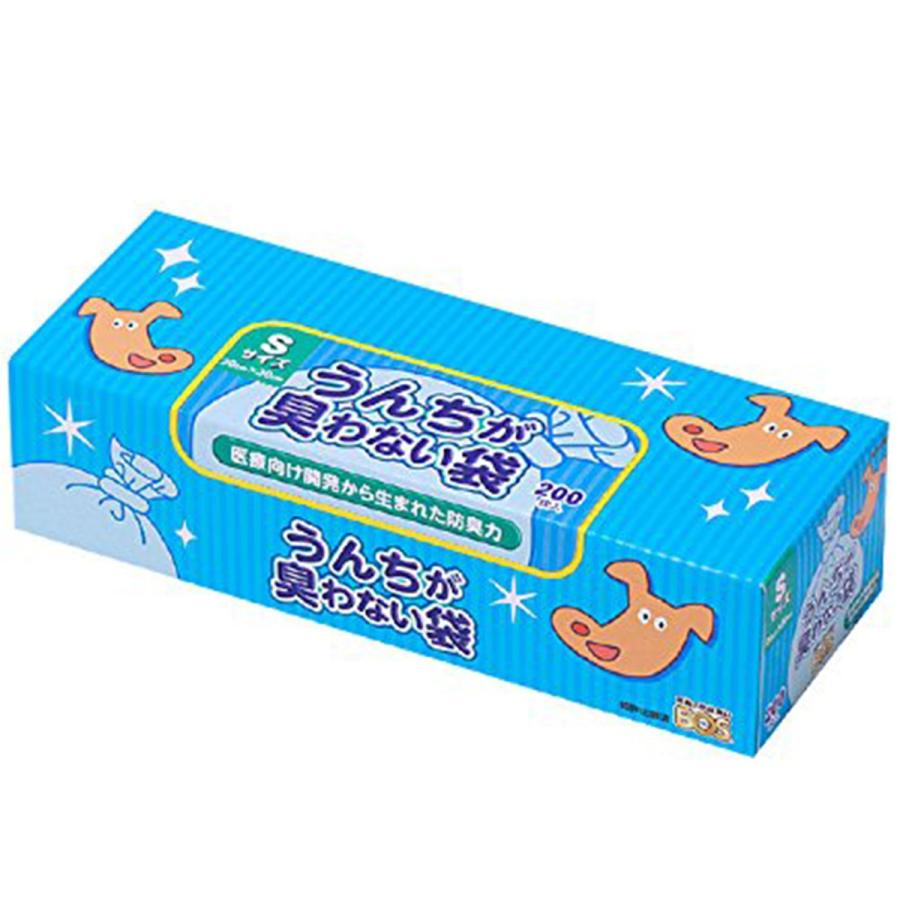 うんちが臭わない袋 消臭袋 Sサイズ 200枚 6セット 1200枚 BOS BOS うんちが臭わない袋 Sサイズ 200枚入り （ペット用） : ドッグ