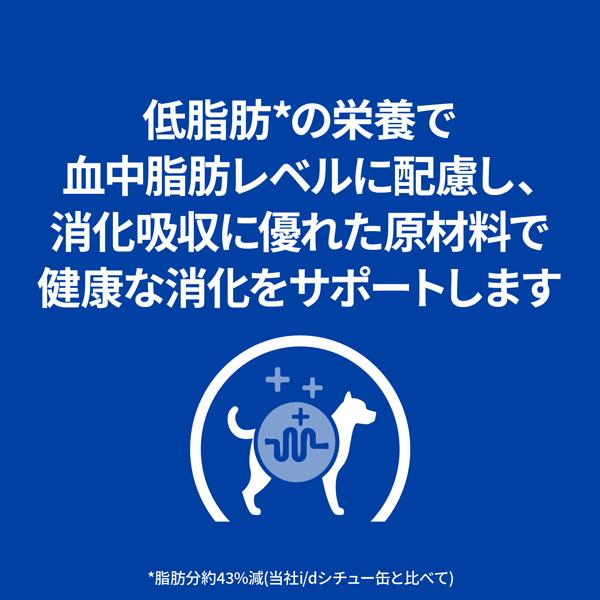 ヒルズ 犬用 i/d ローファット 消化ケア チキン＆野菜入りシチュー 缶詰 156g×24｜dogworld｜04