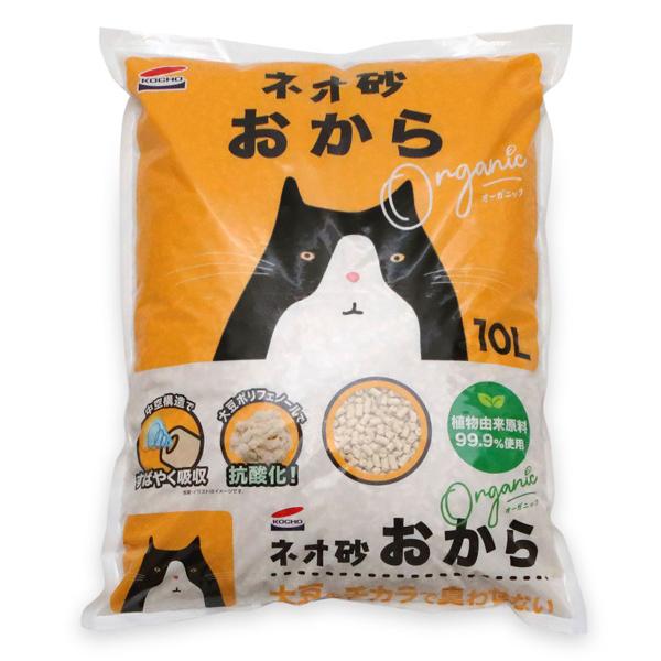 コーチョー ネオ砂 おから 10L×5［ケース販売］［同梱不可］［送料無料］（Yahoo!・ドッグワールド）