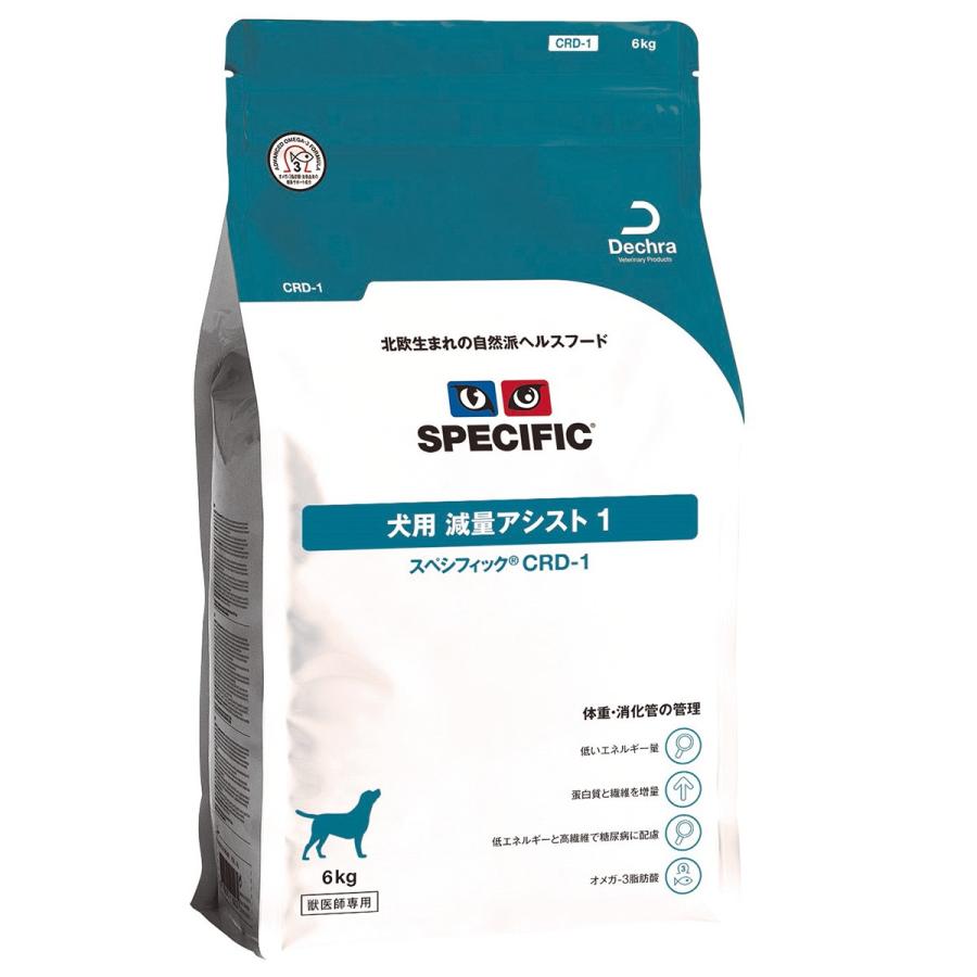スペシフィック 犬用 減量アシスト CRD-1 ドライタイプ 6kg : ドッグ