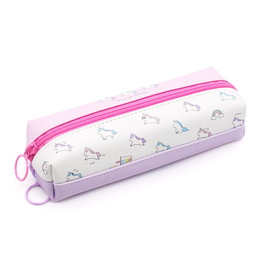 筆箱 ペンケース 小学生 2ルーム タイプ 女の子 向け ジューシー な ユニコーン カミオジャパン ドイブングテン 通販 Yahoo ショッピング