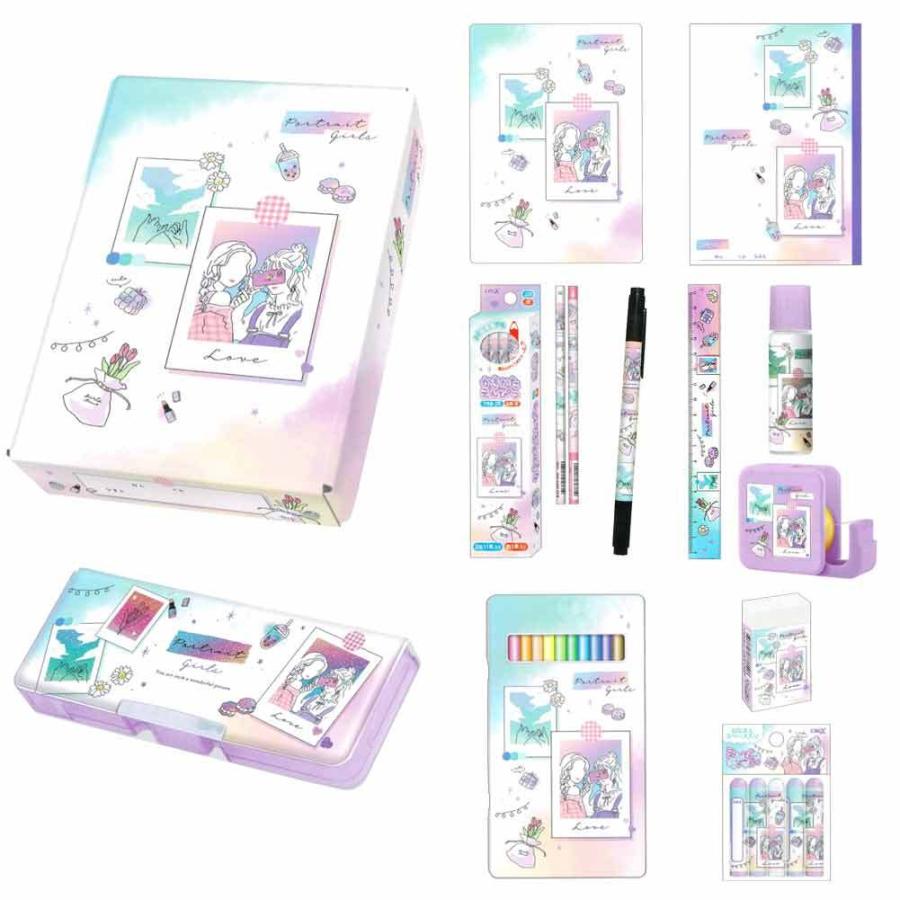 文具セット 文房具セット 小学校 小学生 女の子 向け 入学 新学年 新学期 Portrait Girls ガールズ クラックス 125 ドイブングテン 通販 Yahoo ショッピング