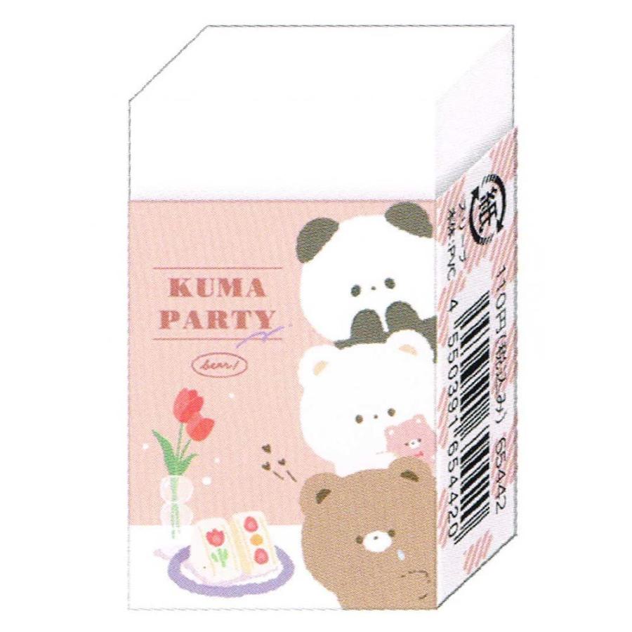 消しゴム 女の子 向け まとまるくん アニマルパーティー パンダ クマ 猫 クーリア メール便 Ok 180 ドイブングテン 通販 Yahoo ショッピング