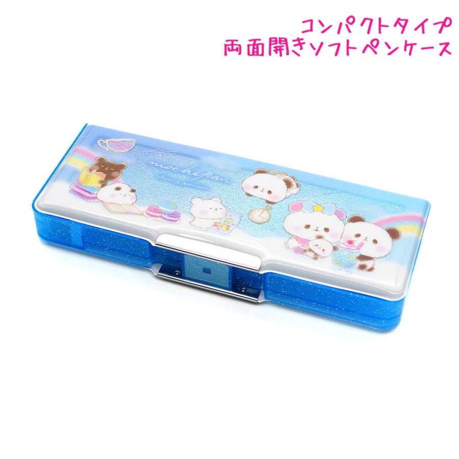 筆箱 小学生 ソフト ペンケース 女の子 向け もちぱん パンダ 両面開き