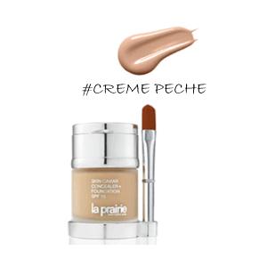 ラ・プレリー　スキンキャビア　コンシーラー・ファンデーション　SPF15　2ｇ＋30ｍｌ　#CREME PECHE　宅配便発送