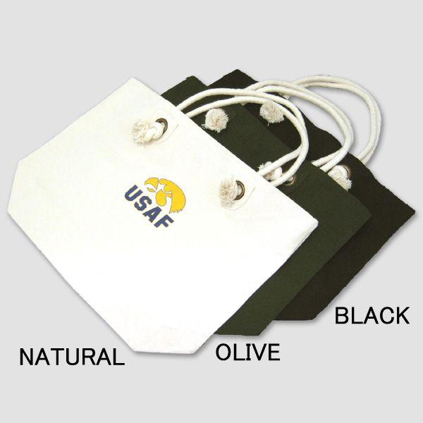 ミリタリー・キャンバスファットストリングBAG(EAGLE U.S.A.F.マグネットボタン付き) | 