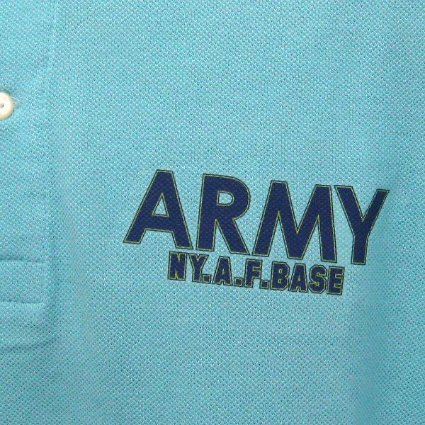 ミリタリープリント半袖ポロシャツ　“ARMY NY.A.F.BASE”　【サイズ：S・M・L・XL】 |  | 04