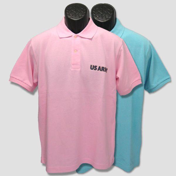 ミリタリープリント半袖ポロシャツ　“U.S.ARMY”　【サイズ：S・M・L・XL】 |  | 01
