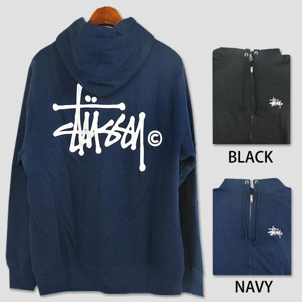 STUSSY　フロントジップ・フードパーカ　“STUSSY BASIC LOGO HOODED PARKA” | STUSSY