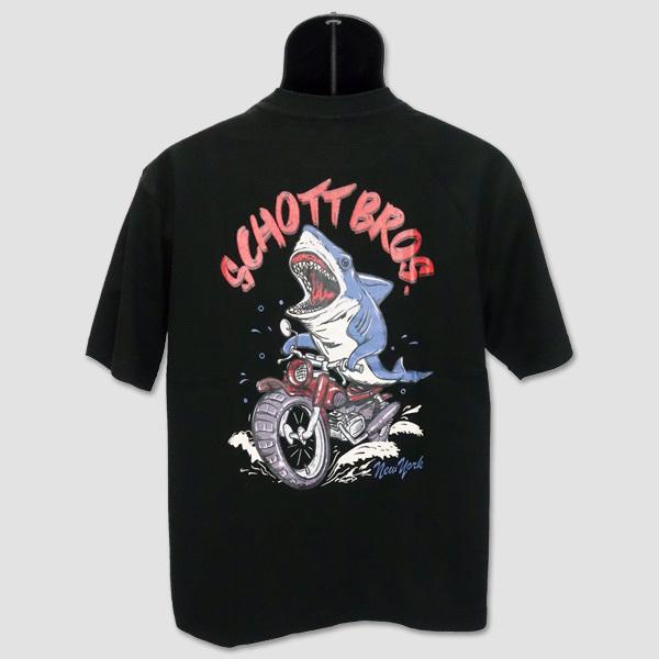 ショット　Schott　半袖プリントＴシャツ　“Rider Shark” 3123131 | Schott N.Y.C | 02