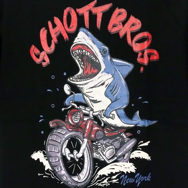 ショット　Schott　半袖プリントＴシャツ　“Rider Shark” 3123131 | Schott N.Y.C | 06