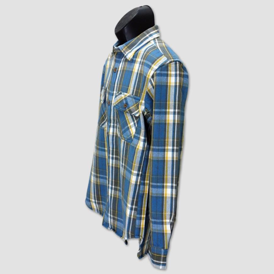 アビレックス AVIREX ミリタリー長袖チェックワークシャツ “HEAVY