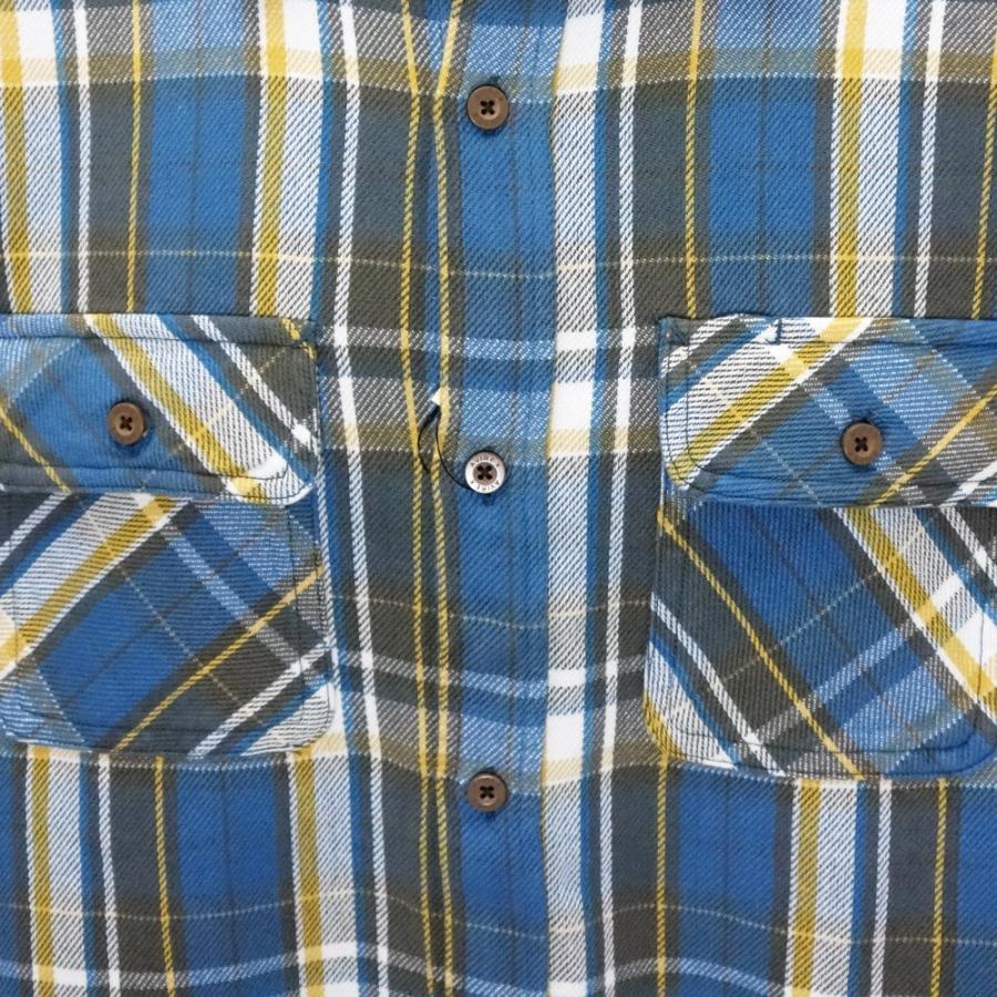 アビレックス AVIREX ミリタリー長袖チェックワークシャツ “HEAVY