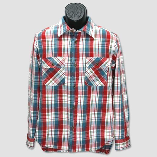 アビレックス　AVIREX　ミリタリー長袖チェックワークシャツ　“HEAVY FLANNEL WORK SHIRT” 6185142 | 