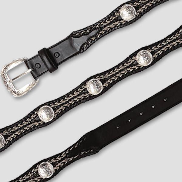 ベルト　BELT 送料無料　新品　メンズ　トニーラマ　Tony Lama　コンチョ・レザーベルト　“Horse Hair Concho Leather Belt” | Tony Lama