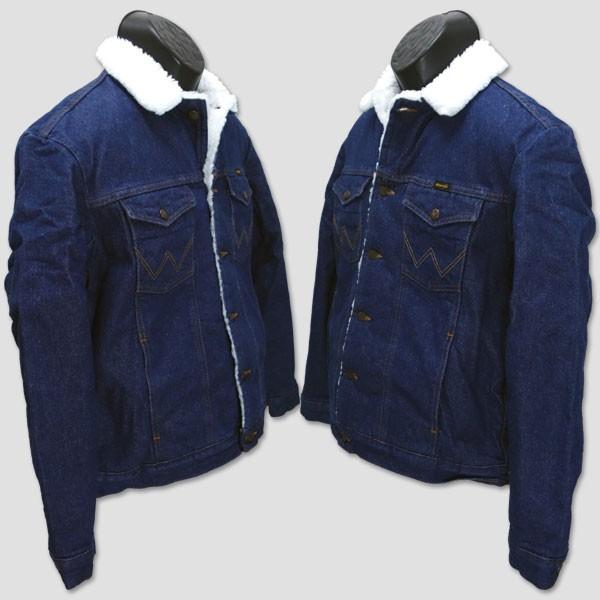 ★美品◆ロクビューティアンドユース◆Wrangler × 6デニムボアジャケット Wrangler デニムジャケット gジャン Wrangler/ラングラー デニム