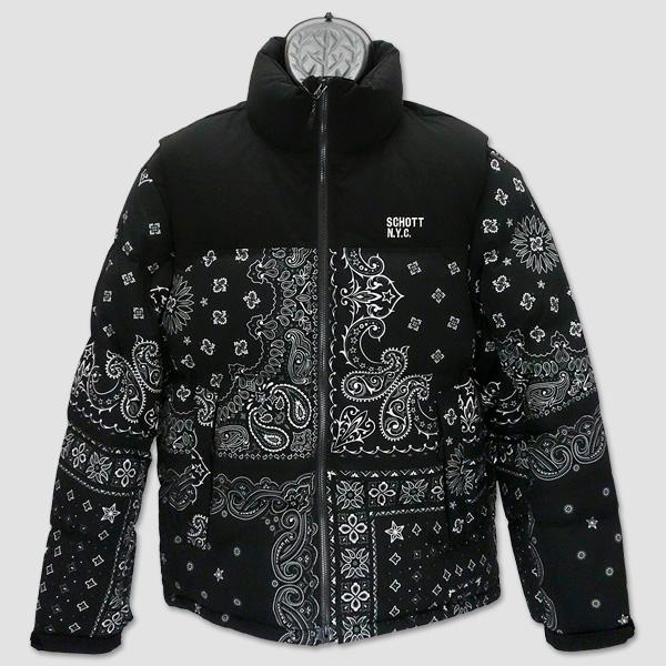 Schott N.Y.C（ショット） Schott 2ウェイ 2トーン ダウンジャケット