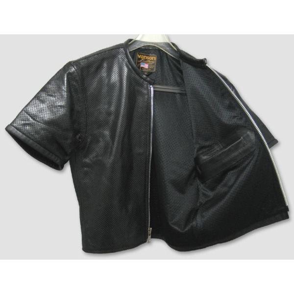 Vanson　レザーメッシュ・TEE シャツ　“Model 9T1 Short Sleeve” | VANSON | 05