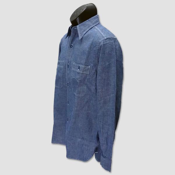 バズ・リクソンズ　BUZZ RICKSON'S　長袖シャンブレーワークシャツ　“BUZZ RICKSON'BLUE CHAMBRAY WORK SHIRT” BR25995 | BUZZ RICKSON'S | 03