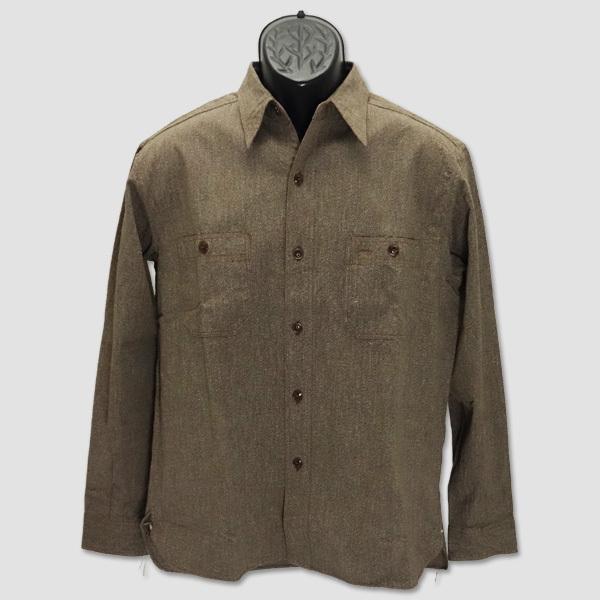 バズ・リクソンズ　BUZZ RICKSON'S　長袖コットンコバート・ワークシャツ　“BUZZ RICKSON'COTTON COVERT WORK SHIRT” BR26082 | BUZZ RICKSON'S