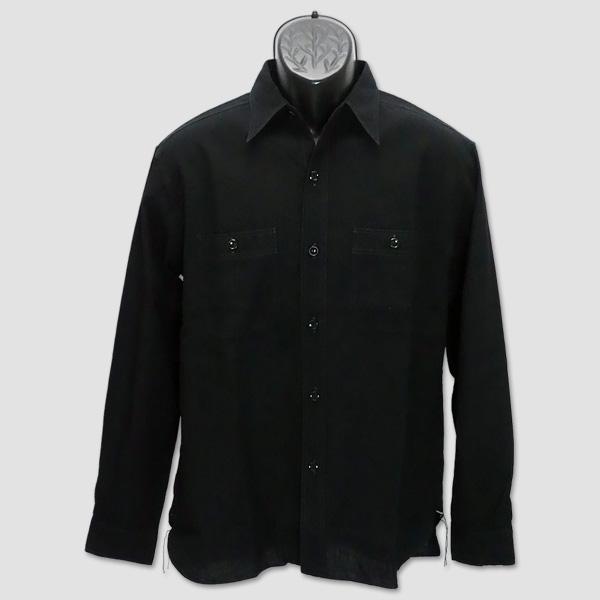バズ・リクソンズ　BUZZ RICKSON'S　長袖ブラックシャンブレー・ワークシャツ　“William Gibson Black Shambrey Work Shirt” BR29143 | BUZZ RICKSON'S
