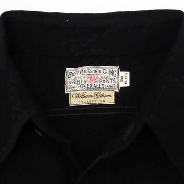 バズ・リクソンズ　BUZZ RICKSON'S　長袖ブラックシャンブレー・ワークシャツ　“William Gibson Black Shambrey Work Shirt” BR29143 | BUZZ RICKSON'S | 05