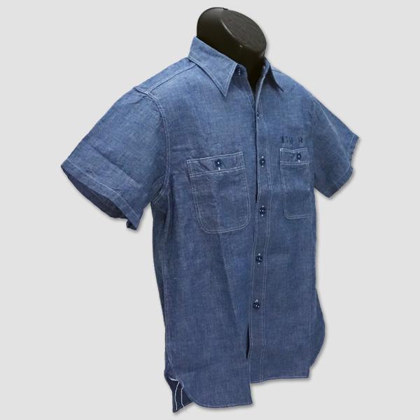 バズ・リクソン　BUZZ RICKSON'S　半袖シャンブレー・ミリタリーワークシャツ　“33 TORPEDO BOAT ROX” BR38673 | BUZZ RICKSON'S | 03