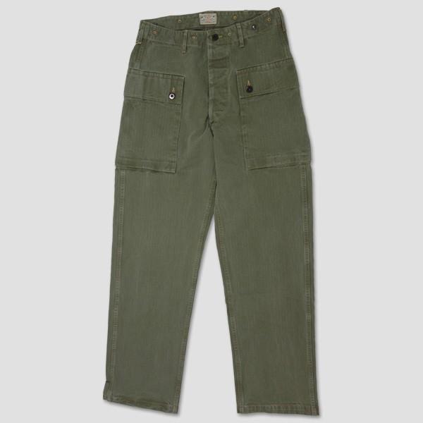 バズリクソン BUZZ RICKSON'S ミリタリーU.S.M.C.ヘリンボーン・カーゴパンツ　“HERINGBONE U.S.M.C.PANTS BR40435” | BUZZ RICKSON'S