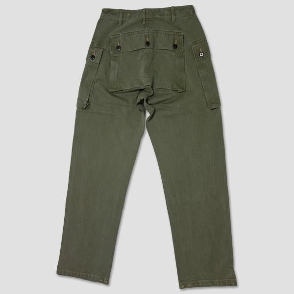バズリクソン BUZZ RICKSON'S ミリタリーU.S.M.C.ヘリンボーン・カーゴパンツ　“HERINGBONE U.S.M.C.PANTS BR40435” | BUZZ RICKSON'S | 01