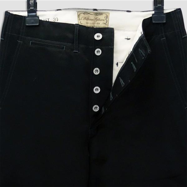 バズ・リクソンズ　BUZZ RICKSON'SWilliam Gibson チノパンツ・ブラック　“William Gibson BLACK CHINO 1942 MODEL” BR41860 | BUZZ RICKSON'S | 03