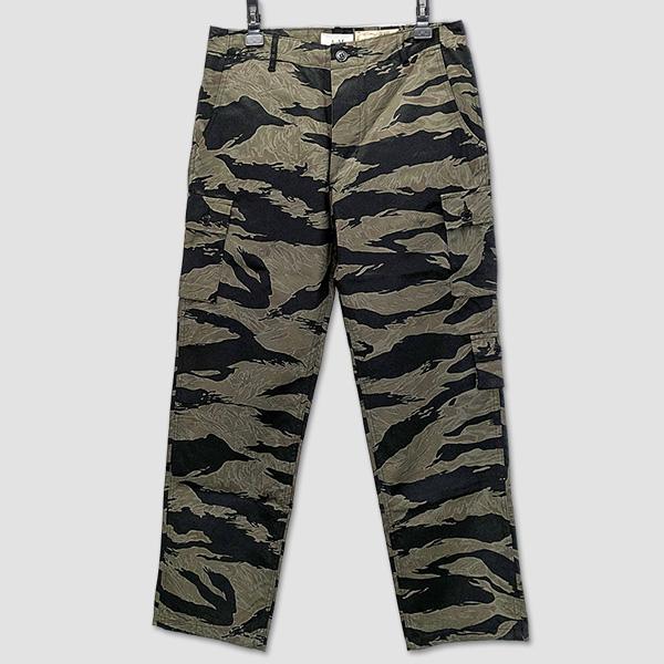 バズ・リクソンズ　BUZZ RICKSON'S　ブラックタイガー トラウザースパンツ　“William Gibson BLACK TIGER PATTERN TROUSERS OVER DYE” BR42594 | BUZZ RICKSON'S | 01