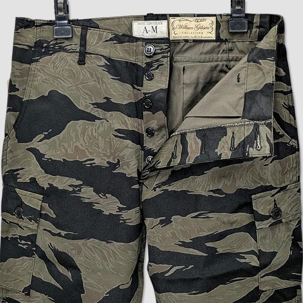 バズ・リクソンズ　BUZZ RICKSON'S　ブラックタイガー トラウザースパンツ　“William Gibson BLACK TIGER PATTERN TROUSERS OVER DYE” BR42594 | BUZZ RICKSON'S | 06