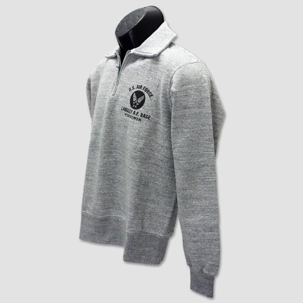 バズ・リクソンズ　BUZZ RICKSON'S　ミリタリーZIPスウェットシャツ　“HALF ZIP SWEAT SHIRT LANGLEY A.F.BASE” BR68398 | BUZZ RICKSON'S | 03