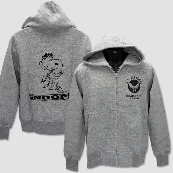 バズ・リクソン×ピーナッツ　BUZZ RICKSON'SxPEANUTSコラボZIPパーカ　“BUZZ RICKSON'SxSNOOPY” BR68641 | BUZZ RICKSON'S