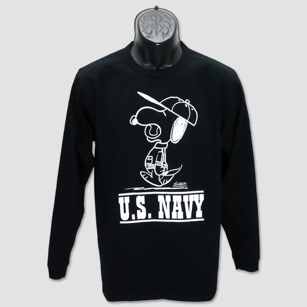 バズ・リクソンズ　BUZZ RICKSON'S　BUZZ RICKSON'SxPEANUTS長袖Ｔシャツ　“BUZZ RICKSON'SxPEANUTS U.S.NAVY” BR68891 | BUZZ RICKSON'S | 01