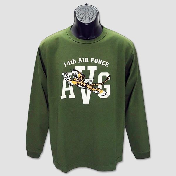 バズ・リクソンズ　BUZZ RICKSON'S　長袖ミリタリーTシャツ　“14th AIR FORCE” BR69282 | BUZZ RICKSON'S | 01