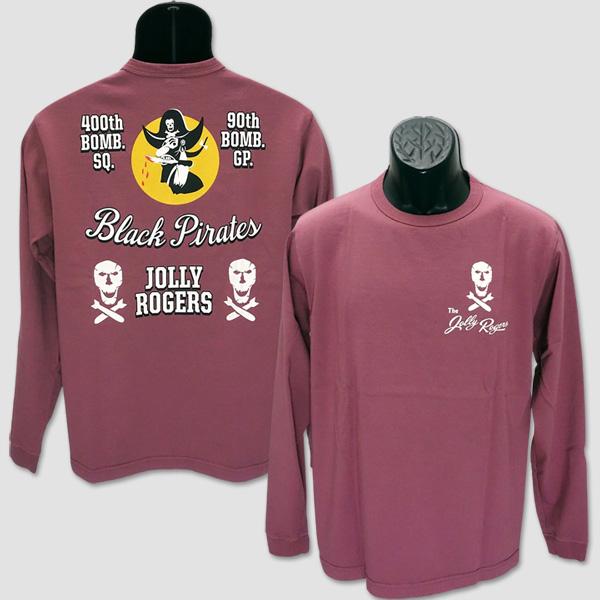バズ・リクソンズ　BUZZ RICKSON'S　長袖ミリタリーTシャツ　“400th BOMB.SQ.BLACK PIRATES” BR69284 | BUZZ RICKSON'S