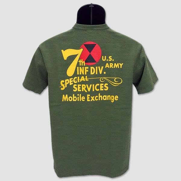 バズ・リクソンズ　BUZZ RICKSON'S　半袖ミリタリーＴシャツ　“7th INFDIV.U.S.ARMY” BR79370 | BUZZ RICKSON'S | 01