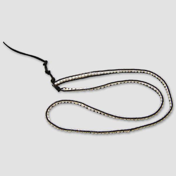 CHAN LUU　チャンルー・天然石＆レザーブレスレット　“Pearl＆Leather” |  | 01