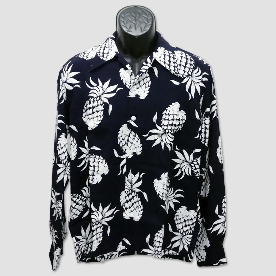 DUKE KAHANAMOKU　デューク・カハナモク　長袖ハワイアンシャツ　“DUKE'S PINEAPPLE” DK26793 | SUN SURF