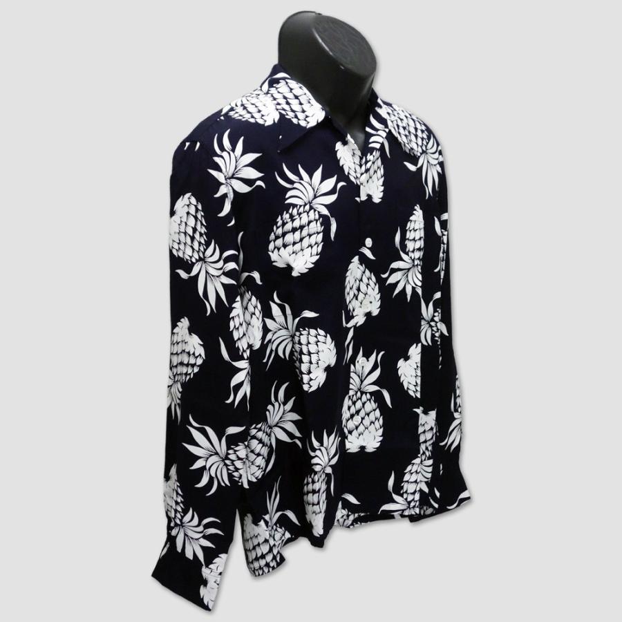 DUKE KAHANAMOKU　デューク・カハナモク　長袖ハワイアンシャツ　“DUKE'S PINEAPPLE” DK26793 | SUN SURF | 02