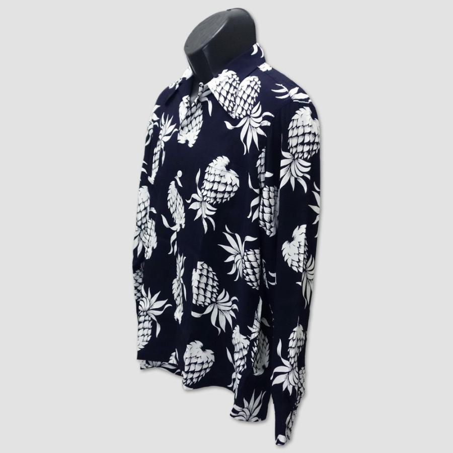 DUKE KAHANAMOKU　デューク・カハナモク　長袖ハワイアンシャツ　“DUKE'S PINEAPPLE” DK26793 | SUN SURF | 03