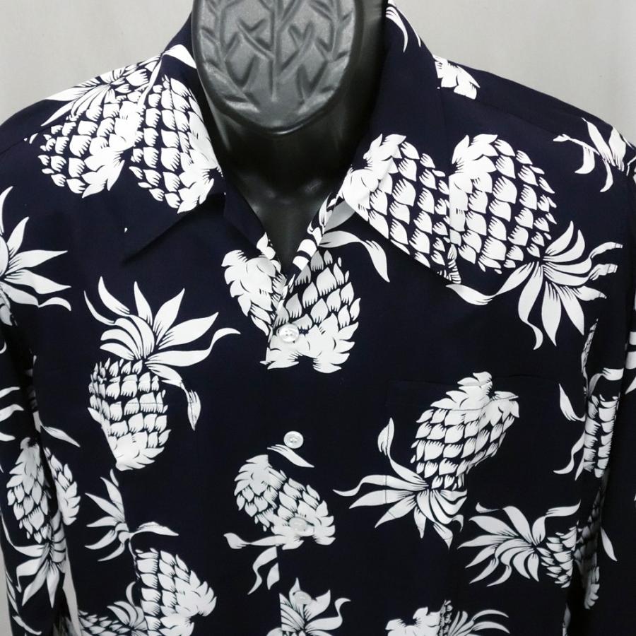 DUKE KAHANAMOKU　デューク・カハナモク　長袖ハワイアンシャツ　“DUKE'S PINEAPPLE” DK26793 | SUN SURF | 04