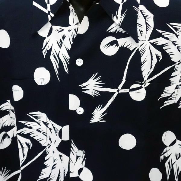 DUKE KAHANAMOKU デューク・カハナモク長袖ハワイアンシャツ　“MOONLIGHT PALM TREE” DK27200 | SUN SURF | 04