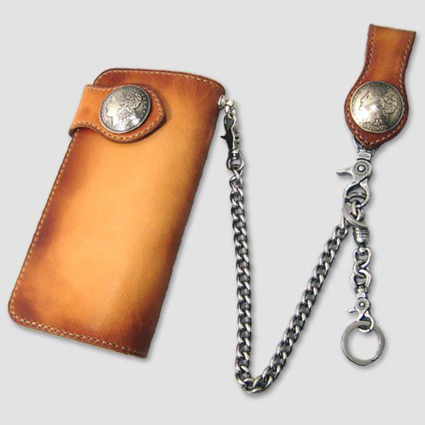 ファニー FUNNY オリジナルRIDER'S WALLET with Chain “1$ MORGAN/FACE CONCHO ...