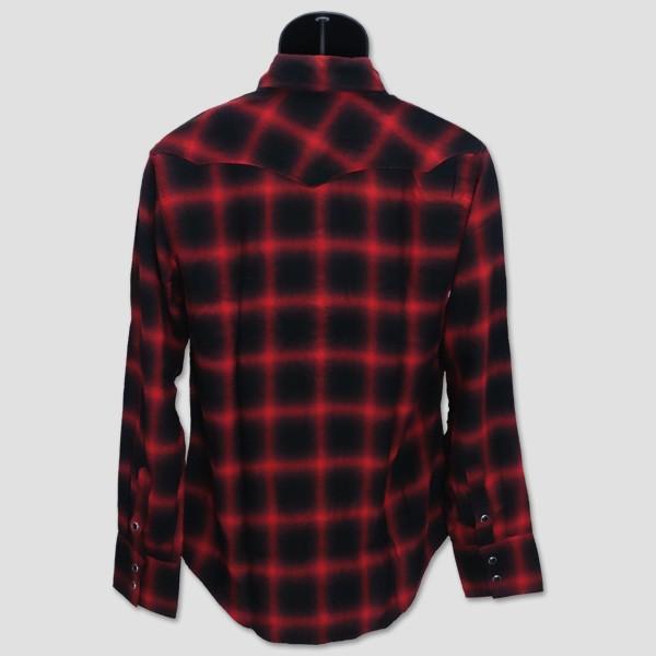 インディアン・モーターサイクル　INDIAN MOTORCYCLE　長袖ウェスタンシャツ　“RAYON OMBRE CHECK L/S WESTERN SHIRT” IM27741 | INDIAN MOTOCYCLE | 01