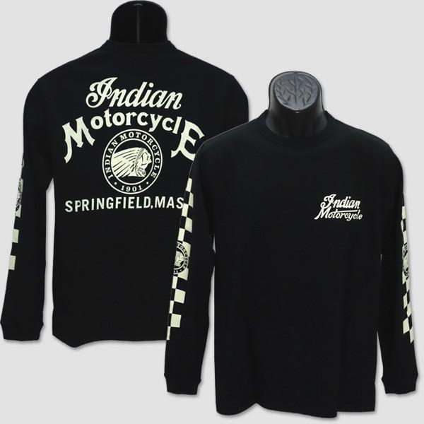 インディアン・モーターサイクル　INDIAN MOTORCYCLE　長袖ライダーＴシャツ　“INDIAN HEAD” IM67900 | INDIAN MOTOCYCLE